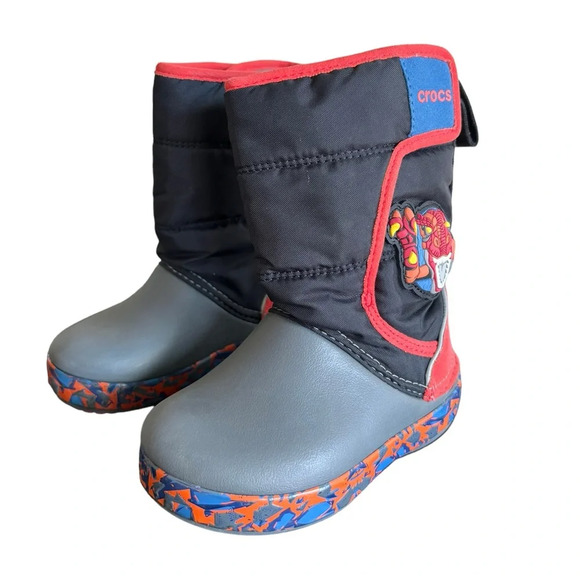 Crocs RoboSaur Rex Lodge Point Light Rain Boot Toddler Size 6 LIGHTS UP - Picture 14 of 16
